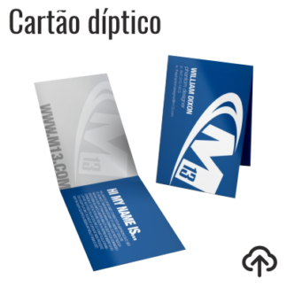 Cartão de visita díptico