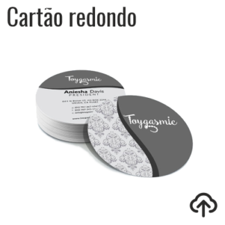 Cartão de visita redondo